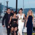 Nina Dobrev et Michelle Rodriguez se rendent à la soirée de gala organisée par Leonardo DiCaprio le 22 juillet 2015 à Saint Tropez