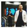 Grey's Anatomy saison 12 : Caterina Scorsone et Jesse Williams dans les coulisses du tournage
