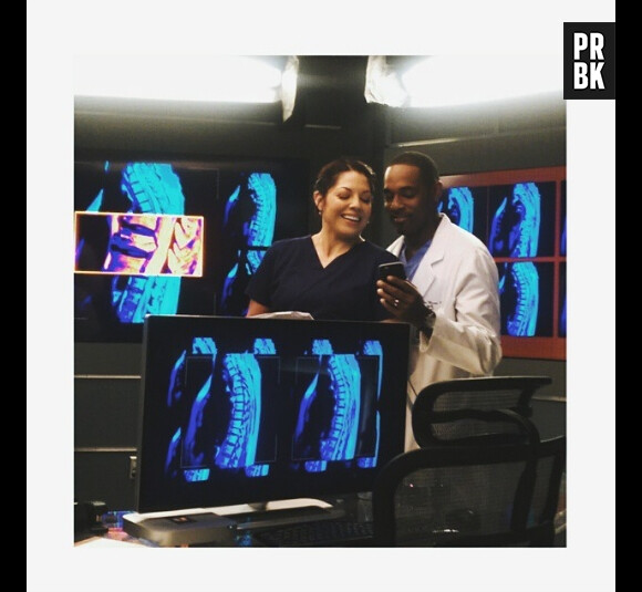 Grey's Anatomy saison 12 : Sara Ramirez et Jason George dans les coulisses du tournage