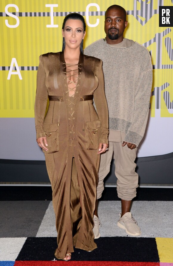 Kim Kardashian enceinte et Kanye West aux MTV VMA 2015