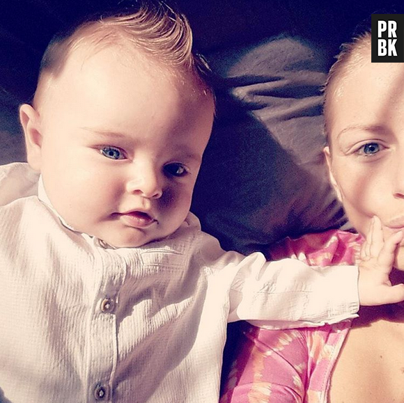 Stéphanie Clerbois maman gaga sur Instagram