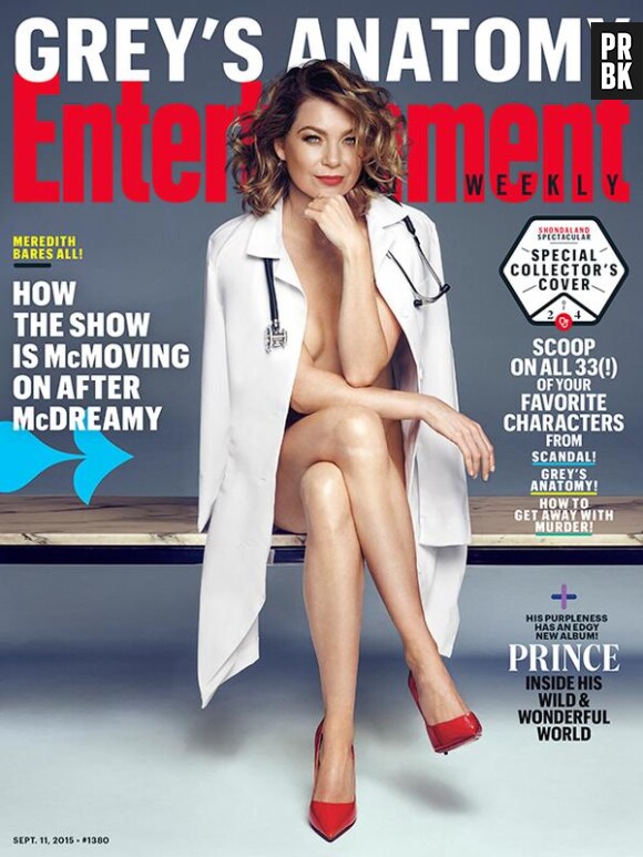 Ellen Pompeo (Grey's Anatomy) nue en couverture de Entertainment Weekly