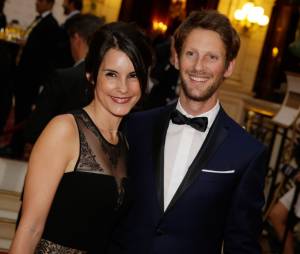 Marion Jollès et Romain Grosjean : couple glamour au gala Enfance &amp; Cancer, le 9 septembre 2015 à Paris