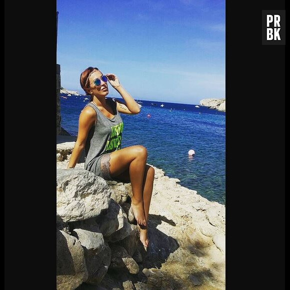 Gaëlle Petit (Les Ch'tis VS Les Marseillais) en vacances à Ibiza