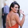Lea Michele : décolleté plongeant et robe moulante, l'actrice ultra sexy sur le plateau de Jimmy Kimmel ce mardi 22 septembre