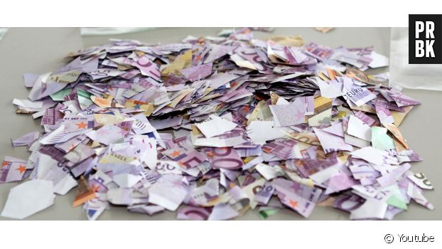 Un reportage sur 20000 euros de billets déchirés retrouvés dans une poubelle en allemagne