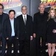 Huey Lewis, Michael J. Fox, Bob Gale, Christopher Lloyd et Lea Thomson à la projection du 30ème anniversaire de Retour vers le futur, le 21 octobre 2015