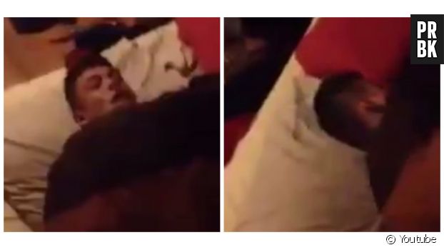 Une vidéo où un homme découvre un garçon bourré qui lui est inconnu dans son lit