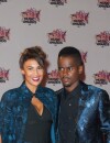 Black M et sa femme sur le tapis rouge des NRJ Music Awards 2015, le 7 novembre 2015, à Cannes