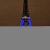 La Tour Eiffel en verte : une "forêt virtuelle" imaginée par l'artiste Naziha Mestaoui pour 1heart1tree pendant la COP21 à Paris, 29 novembre 2015
