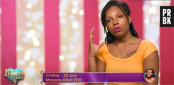 Cinthia (Les Princes de l'amour 3) dans l'épisode du 1 décembre 2015 sur W9
