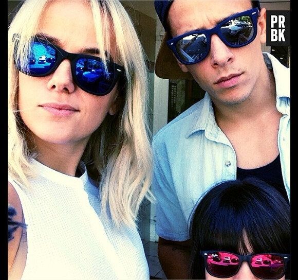 Alizée, Grégoire Lyonnet et Annily sur une photo postée sur Instagram