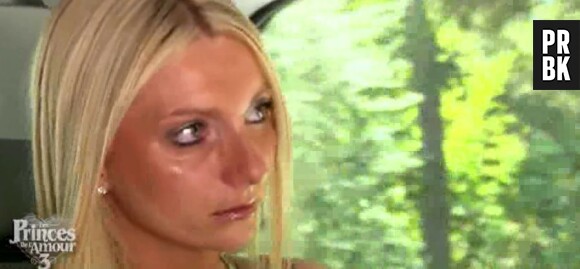 Les Princes de l'amour 3 : Jennifer en larmes après son élimination dans l'épisode 25 du 11 décembre 2015, sur W9
