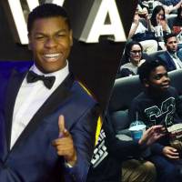 Star Wars - Le Réveil de la Force : John Boyega surprend des fans au cinéma à New York