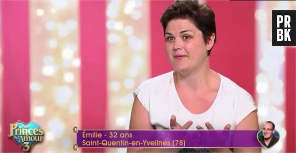 Emilie (Les Princes de l'amour 3) dans l'épisode du 28 décembre 2015 sur W9