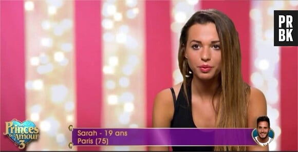 Sarah (Les Princes de l'amour 3) dans l'épisode du 28 décembre 2015 sur W9