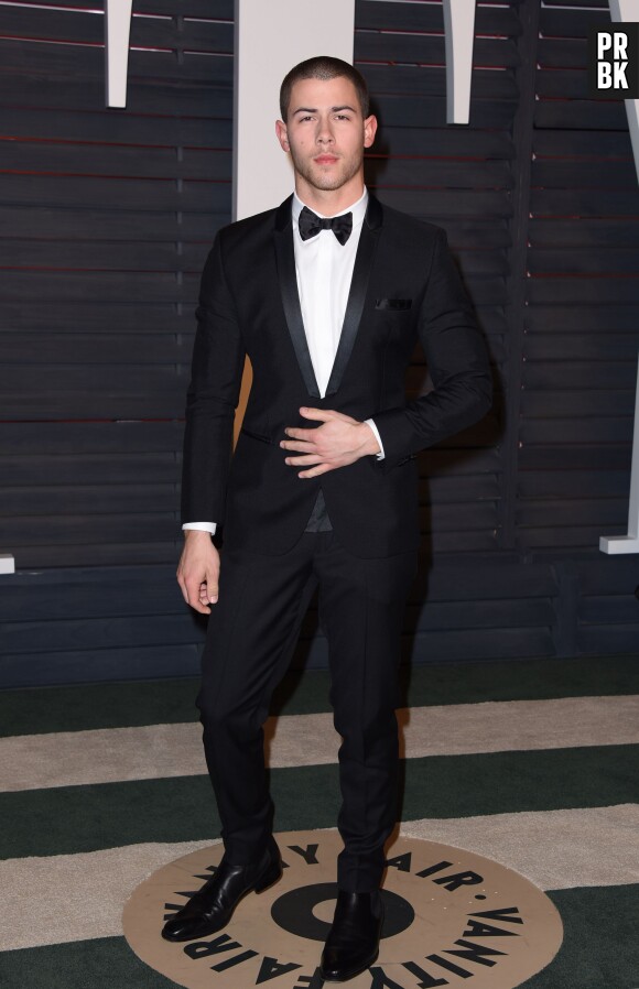 Nick Jonas à la soirée organisée par Vanity Fair après les Oscars le 28 février 2016