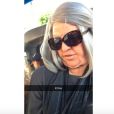 Khloe Kardashian déguisée et délirante, le 18 mars 2016 sur Snapchat