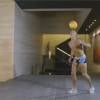 Cristiano Ronaldo jongle en caleçons