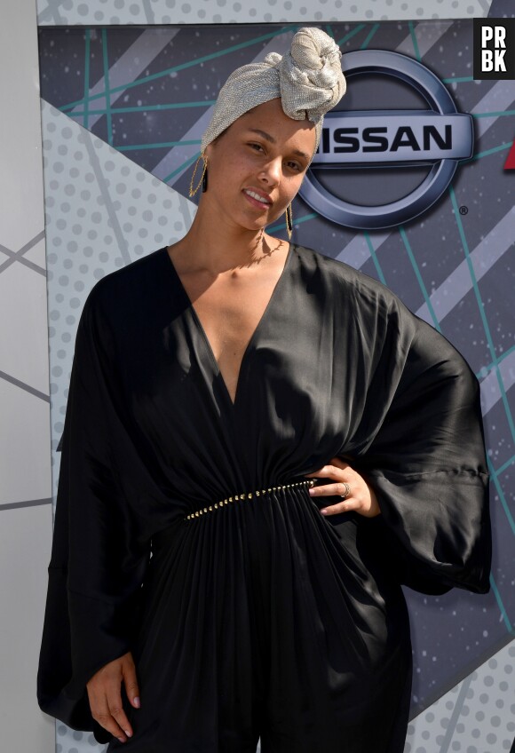 Alicia Keys sur le tapis rouge des BET Awards le 26 juin 2016 à Los Angeles