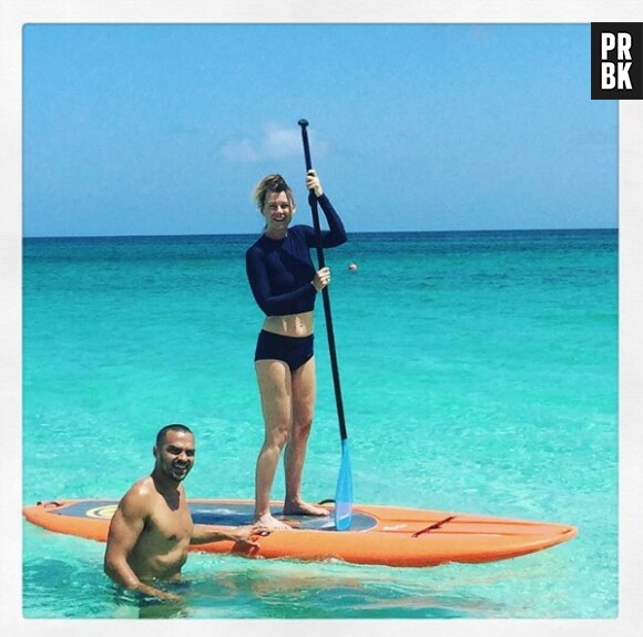 Jesse Williams (Grey's Anatomy) et Ellen Pompeo en vacances en juillet 2016