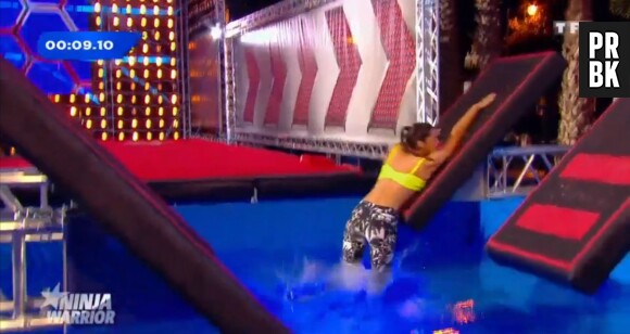 Iris Mittenaere (Miss France 2016) : gros fail dans Ninja Warrior