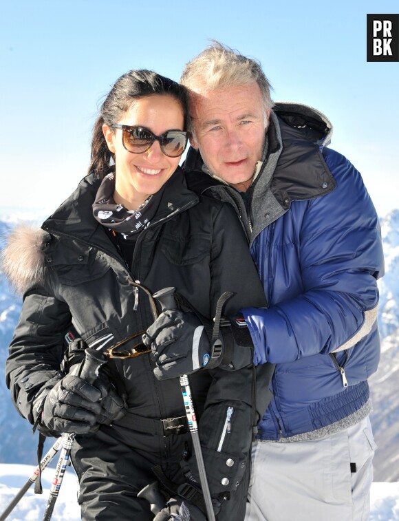 Franck Dubosc et Danièle en amoureux au ski