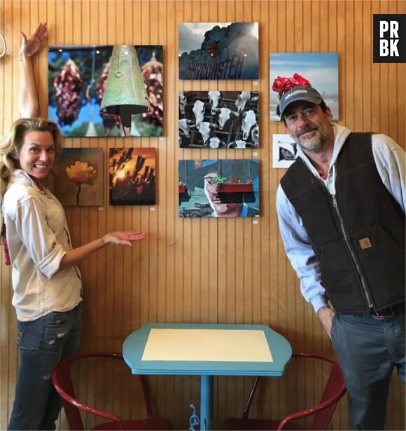 Jeffrey Dean Morgan et sa femme Hilarie Burton pose au Samuel's Sweet Shop