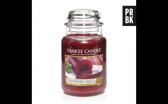 La bougie Yankee Candle parfum sauce cranberry