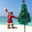 Laetitia Milot déguisée en mère Noël aux Maldives en décembre 2016