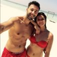 Laetitia Milot sexy en bikini avec Badri, son mari, aux Madives pour Noël 2016