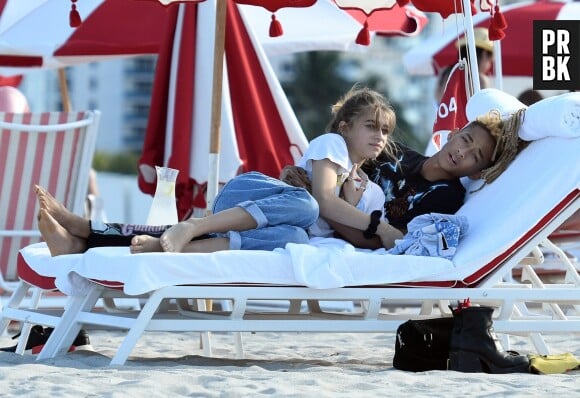 Jaden Smith et sa nouvelle petite amie, Odessa Adlon, à Miami