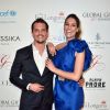 Laury Thilleman et Juan Arbelaez au Global Gift Gala le 16 mai 2017 à Paris
