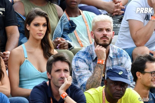 Iris Mittenaere et M. Pokora très proches à Roland-Garros 2017.