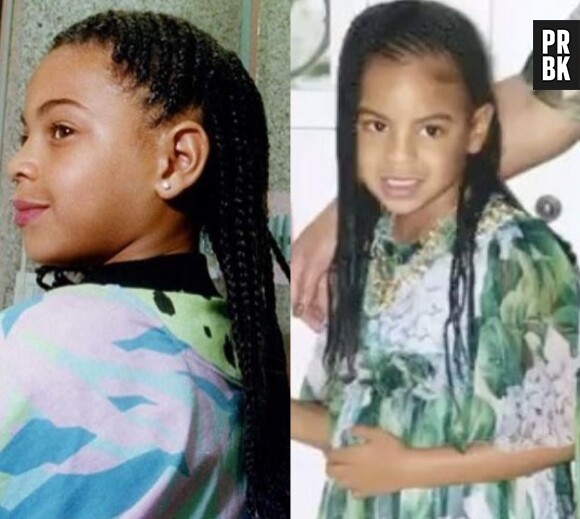 Beyoncé jeune (à gauche) et sa fille Blue Ivy (à droite) : elles se ressemblent comme deux gouttes d'eau !