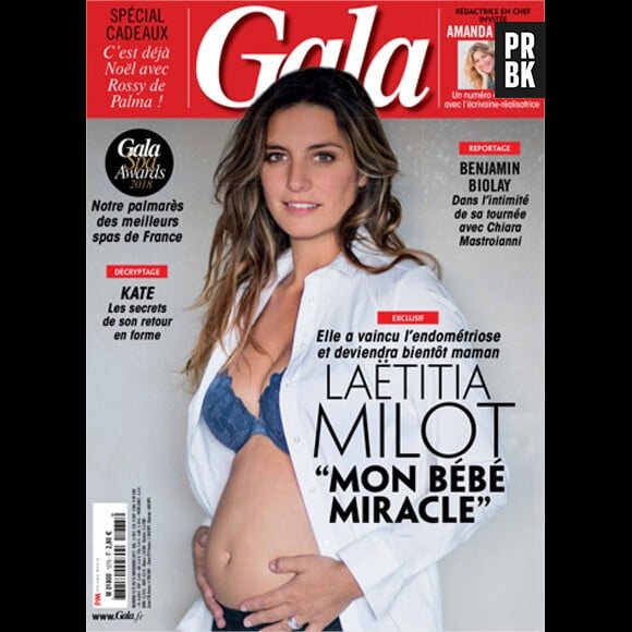 Laetitia Milot enceinte en couverture de Gala