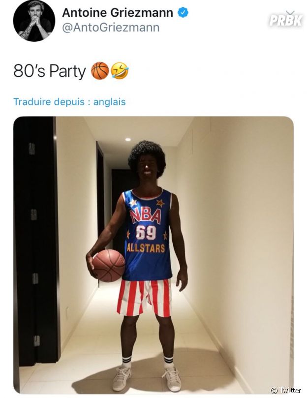 Antoine Griezmann lynché pour sa blackface, il efface son tweet puis s'excuse
