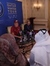 Kylian MBappé en pleine interview à Doha au Qatar