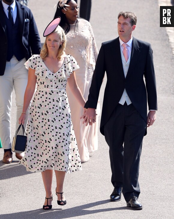 Dan Snow and Lady Edwina Louise Grosvenor au mariage de Meghan Markle et du Prince Harry.