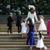 Kate Middleton et les enfants d'honneur au mariage de Meghan Markle et du Prince Harry.