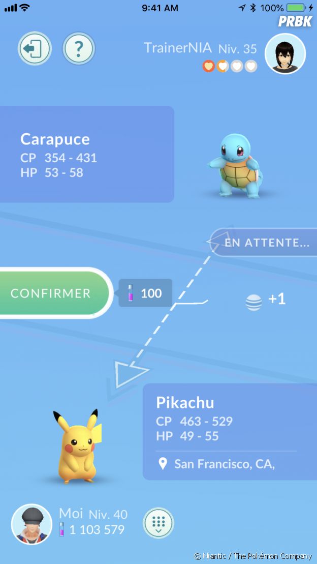 Pokémon GO les échanges et les ajouts d