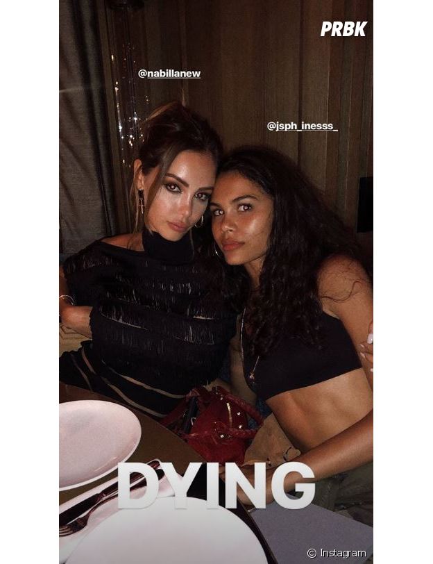 Nabilla Benattia et Thomas Vergara : après le défilé de Jean-Paul Gaultier, ils ont passé la soirée avec Tina Kunakey et Vincent Cassel.