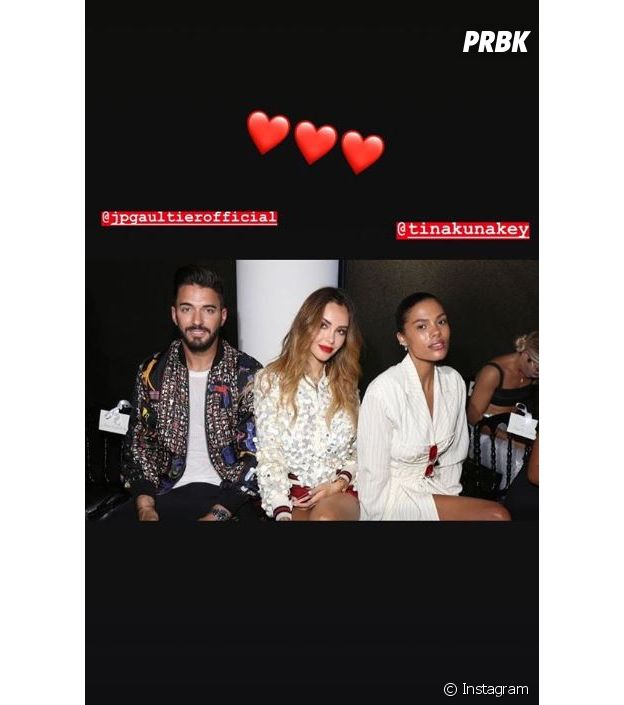 Nabilla Benattia et Thomas Vergara : après le défilé de Jean-Paul Gaultier, ils ont passé la soirée avec Tina Kunakey et Vincent Cassel.