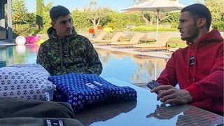 Théo Griezmann et Baptiste Giabiconi présentent leur collection de sweats pour GZ Brand