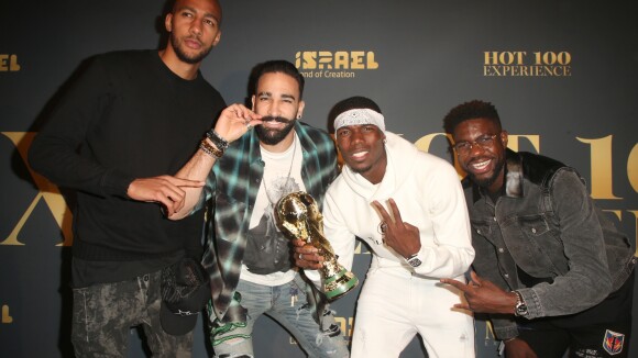 Paul Pogba, Adil Rami, Samuel Umtiti et Steven Nzonzi s'éclatent avec la coupe à Los Angeles