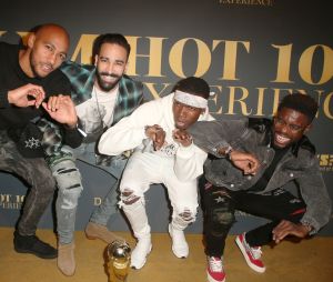 Paul Pogba, Adil Rami, Samuel Umtiti et Steven Nzonzi s'éclatent avec la coupe du monde à la Maxim Hot 100 Experience à Los Angeles !