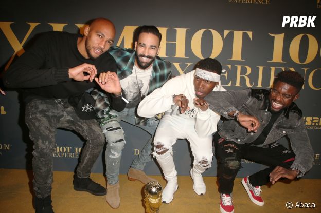 Paul Pogba, Adil Rami, Samuel Umtiti et Steven Nzonzi s'éclatent avec la coupe du monde à la Maxim Hot 100 Experience à Los Angeles !