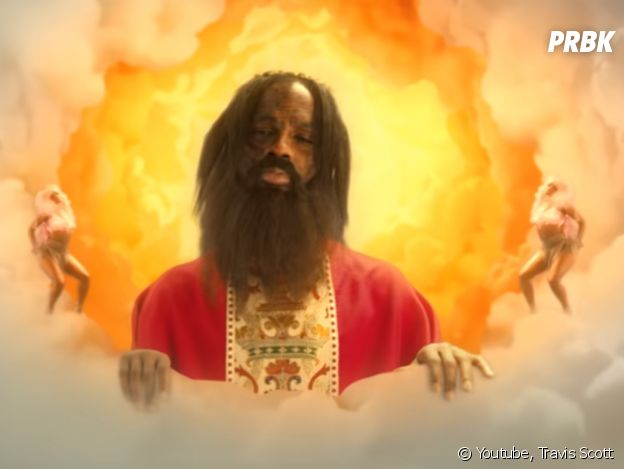 Clip "Stop Trying To Be God" : Travis Scott transforme Kylie Jenner en sainte.