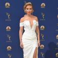 Scarlett Johansson sur le tapis rouge des Emmy Awards 2018 le 17 septembre à Los Angeles