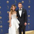 Jessica Biel et Justin Timberlake sur le tapis rouge des Emmy Awards 2018 le 17 septembre à Los Angeles